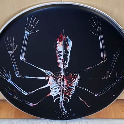 Tool, PAIR of 22" Fear Inoculum Bass Drumheads, Danny Carey image 4