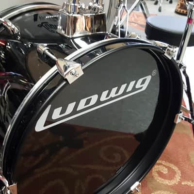 Ludwig Accent Jr. Complete Drum Set Black LJR1061 image 5