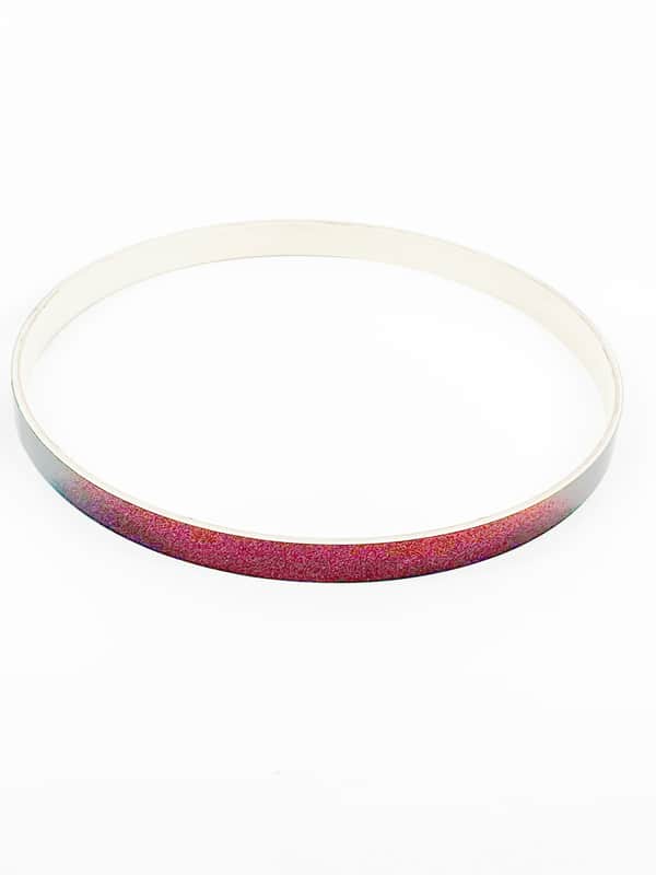 Ludwig LCEEBDH2225 Evolution 22" Bass Drum Hoop Wood Wine Red Sparkle image 1
