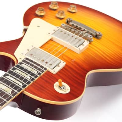 Gibson 1959 Les Paul Standard Reissue Light Aged Cherry Teaburst image 10