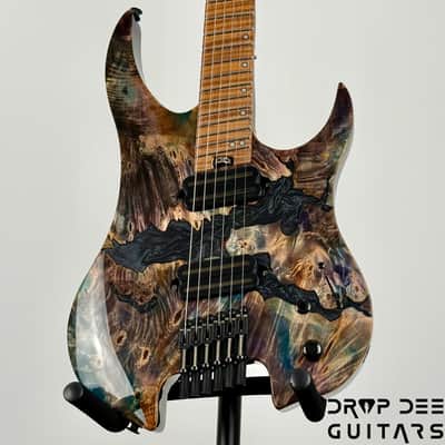 Legator Ghost X6F Multiscale Headless Electric Guitar w/ Bag - Coral image 4