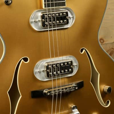 Eastman T58/v-GD Goldburst (or Goldtop) Thinline Hollowbody – Excellent Condition w/ Hard Case image 5