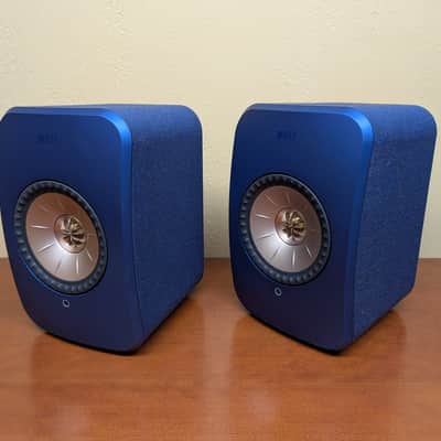 KEF LSX II Wireless HiFi Speakers - Cobalt Blue (Open Box Demo Pair) image 2