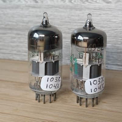 Nice NOS  perfectly matched pair of USN CHS SYLVANIA 6922 USA made e88cc ecc88  6DJ8 like PHILIPS ECG JANSAME CODE fully tested Double stage getter. image 3