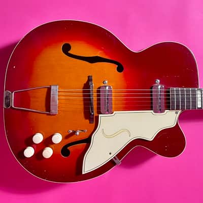 Silvertone 1425 Aristocrat 1955 - cherry sunburst 100% OG image 1
