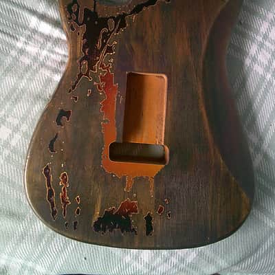 New Heavy Relic Aged Distressed Rory Gallagher S-Style Guitar Body Nitro Finish image 5