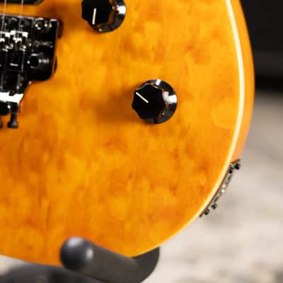 EVH Wolfgang WG Standard QM Electric Guitar - Transparent Amber image 12