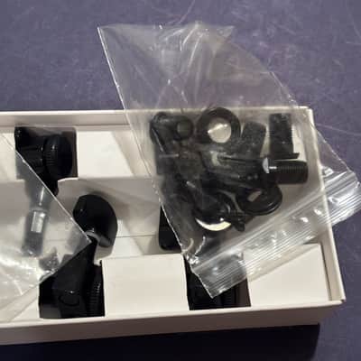 Right Handed Hipshot Locking Tuners 6 Inline 2020s - Black image 5