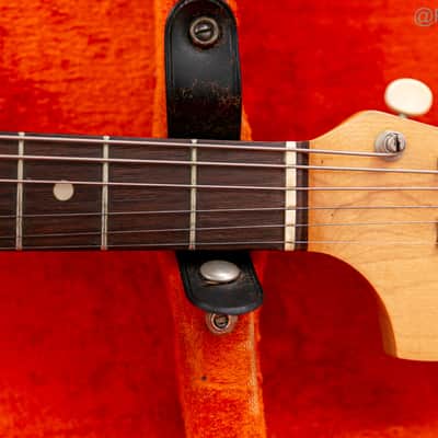 1966 Fender Musicmaster II in Olympic White 6.2lbs. 23 short scale image 9