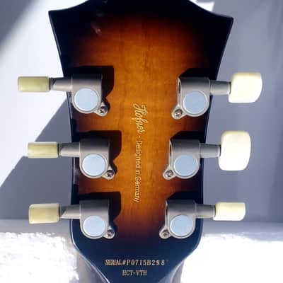 Hofner Contemporary Series Verythin with Rosewood Fretboard 2006 - 2007 - Natural image 7