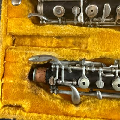 Linton brand wood Oboe with case and reed. Made In USA image 2