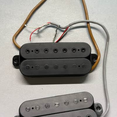 Ibanez Prestige V87 V77 7 String Electric Guitar Pickup Set Black Humbuckers Japan Bridge & Neck RG1527 image 5