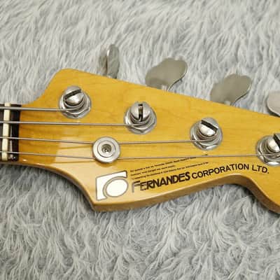 Vintage 1970's made Fernandes Stone Logo FPB-60 3tone sunburst finish  Made in Japan image 4
