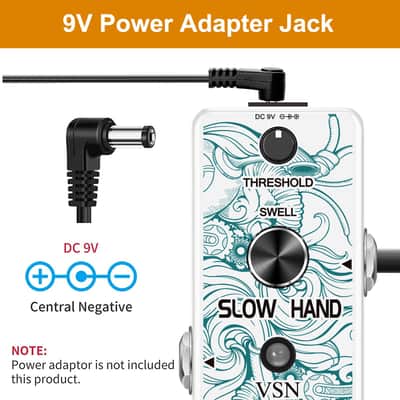VSN Delay Slow Hand Effect Guitar Pedal for Digital Pedals Electric Guitar Slow Gear Effects Pedal Ture Bypass Mini Size image 3