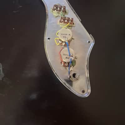 Teisco or similar Vintage Loaded Chrome Pickguard 1960s image 2