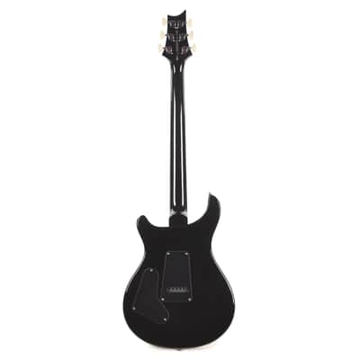 PRS SE Custom 24 Quilt Electric Guitar, Teal Black w/ Bag image 5