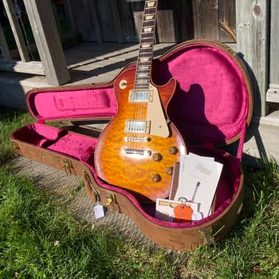 Gibson R8 yamano Les Paul insane Custom shop quilt top spectacular guitar  1990’s Burst Near mint! image 7