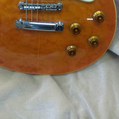 Winter Singlecut Type  6 String Electric Guitar with Pumpkin Finish image 2