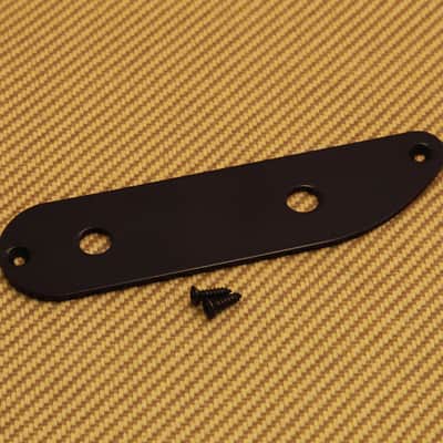 TBCP-2B Custom Black Finish 2-hole Tele/SCPB Bass® Style Control Plate