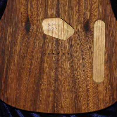 Acacia Koa Top \ Butternut Tele Style Body 4lbs 3oz #3676  *IMPORT CHARGES INCLUDED image 3