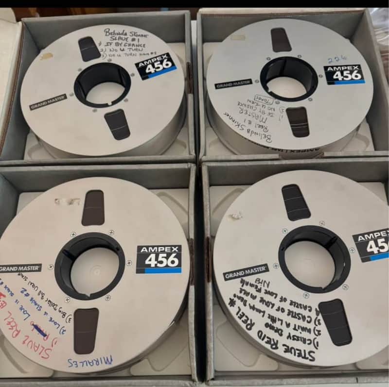 100 Reels of 2” Master Tape - Ampex 456, Ampex 499, 3M 996 image 1