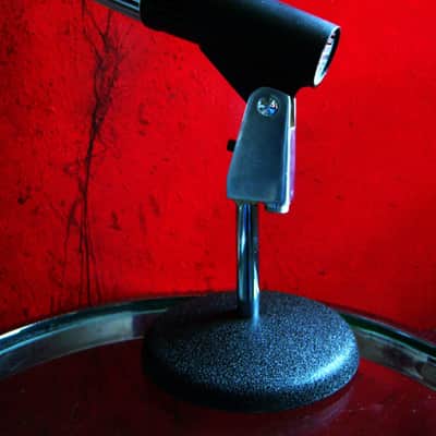 Vintage 1960's Olson M-219 dynamic cardioid microphone Dual Z w stand prop repair Calrad Shield Lafayette image 7