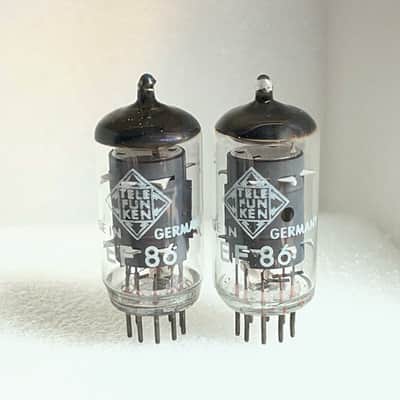 2 x NOS tubes Telefunken RFT EF86 6267 matched pair image 2