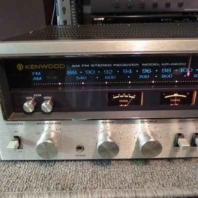 Kenwood KR-6600 Vintage Stereo Receiver - 56 x 2 RMS Power - Serviced and Tested image 2