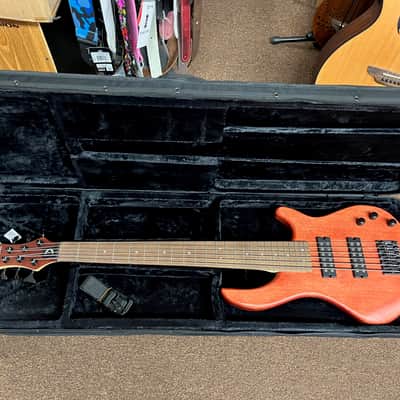 DEAN Edge 1 6-string BASS guitar NEW Vintage Mahogany w/ Light CASE B-stock NO stamp image 1