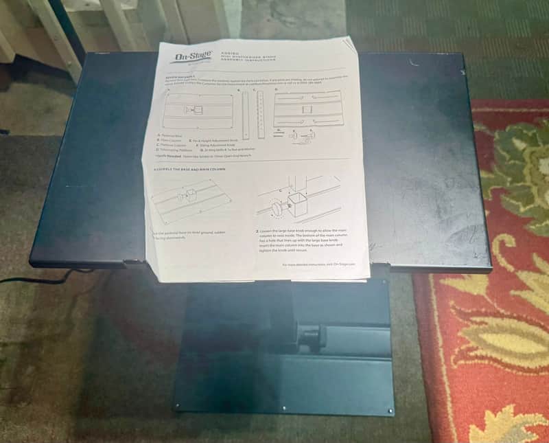 On-Stage KS6150 Compact Utility Stand 2020s - Black image 1