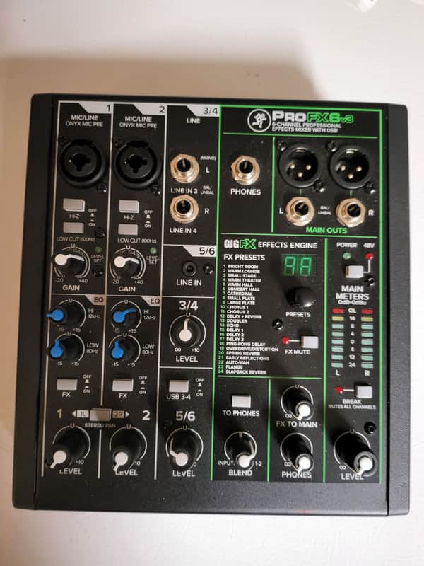 Mackie ProFX6v3 6-Channel Effects Mixer