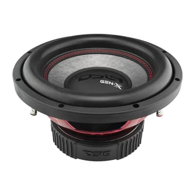 DS18 GEN-X104D Dynamic 10" 800 Watt Deep Bass Dual 4-Ohm Voice Coil Subwoofer - Red & Black image 4