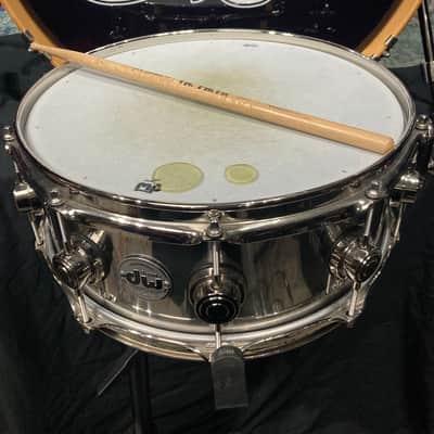 Tris Imboden's, Chicago, 5.5x14" Collector's Series Stainless Steel Snare Drum 2000s image 3