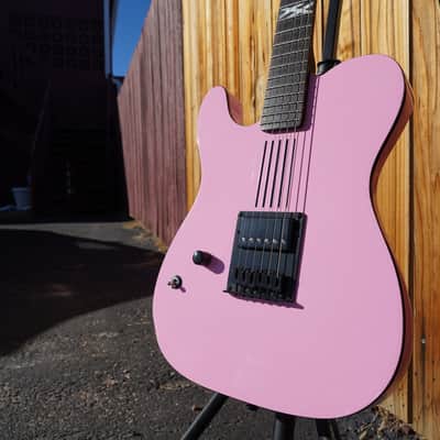 Schecter DIAMOND SERIES Machine Gun Kelly Signature PT - Pink Left Handed 6-String Electric Guitar (2023) image 5