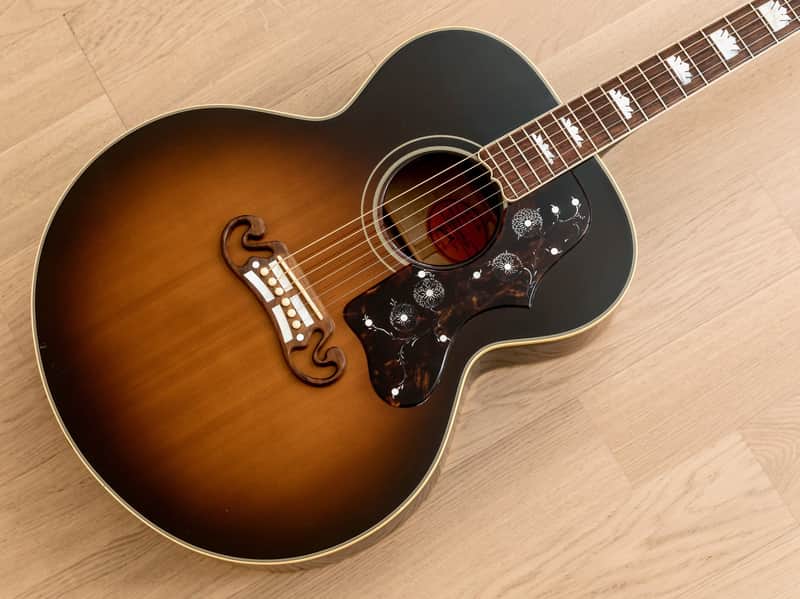 1995 Gibson J-200 1958 Vintage Reissue Jumbo Acoustic Guitar | Reverb