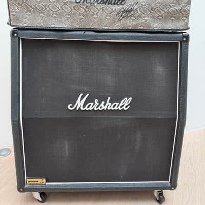 Marshall JCM Slash Signature 2555SL 2-Channel 100-Watt Guitar Amp Head 1996 - 1997 - Black + Original Cabinet image 17