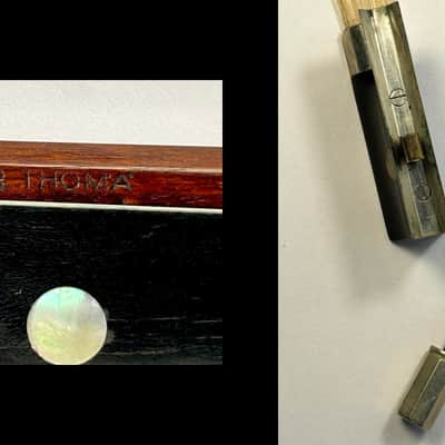 Vintage Violin Bow Stamped "Arthur Thoma" + Case – Pernambuco, 4/4, 61 g. - German Craftsmanship - Free Worldwide Shipping - Youtube VIDEO image 8