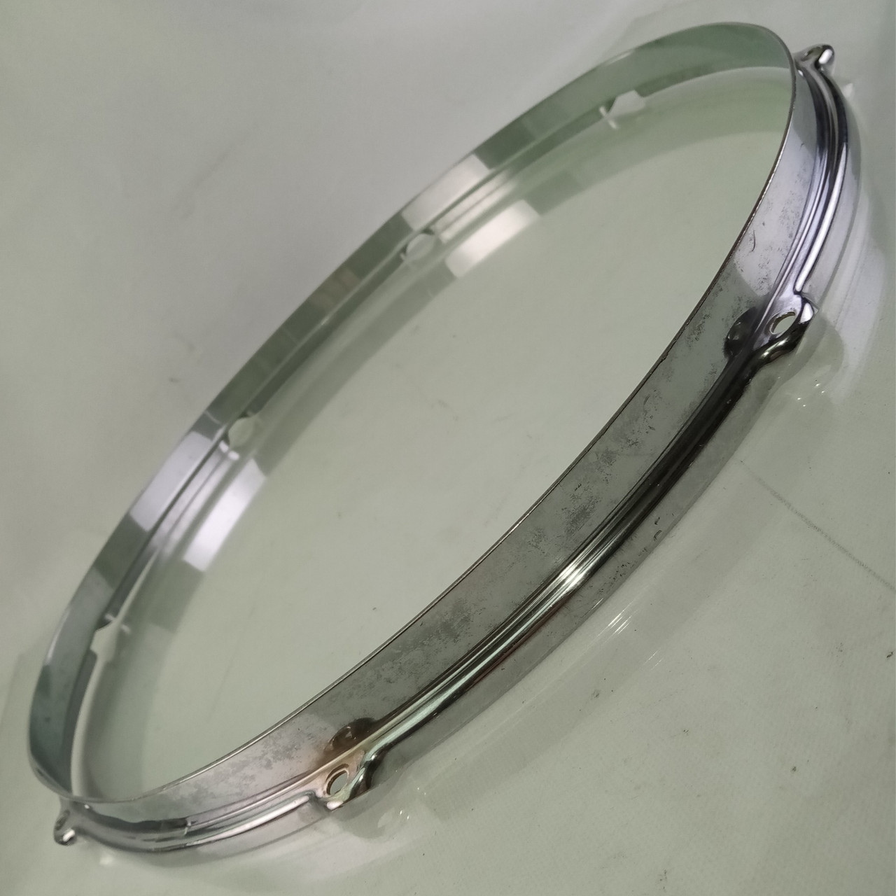 Gretsch 16"Chrome Stick-Chopper Floor Tom Drum Broadkaster Rim/Hoop Vintage 50s — main photograph