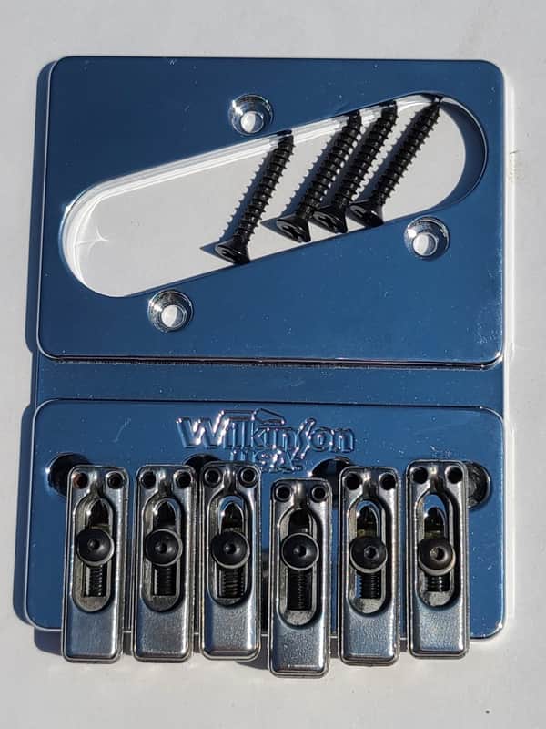 Wilkinson HT-100 Telecaster Bridge Chrome NOS USA made image 1