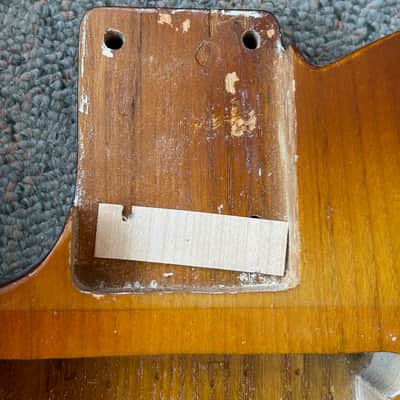 Aftermarket Left Handed Telecaster style Body Siena Burst with Japanese Greco Tokai Stop Tailpiece and Bridge image 4