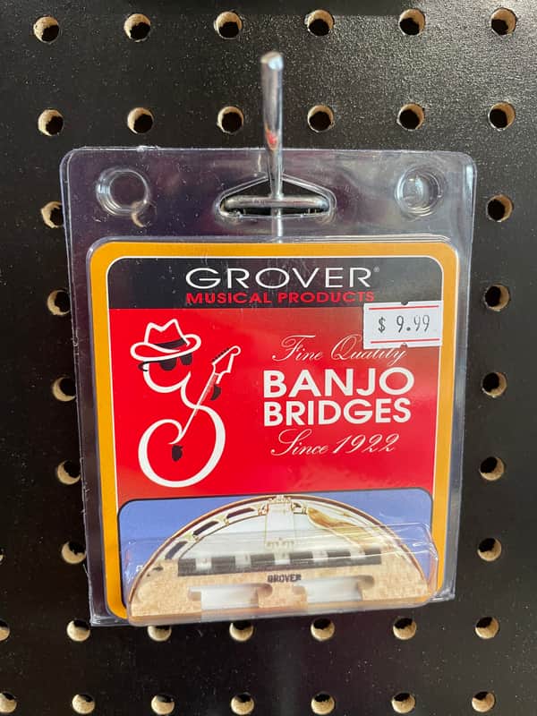 Grover  Banjo Bridge w/ Ivory 5-String Natural image 1