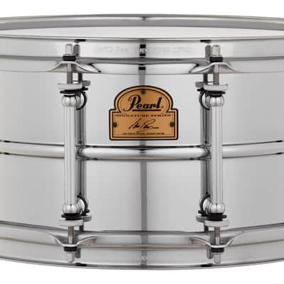 Pearl Ian Paice Signature 14x6.5" Steel Snare Drum w/Brass Tube Lugs | Worldwide Ship | Authorized Dealer image 1