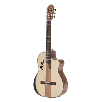 Manuel Rodriguez Café Cortado A/E Guitar - Curly Walnut Satin - Open Box image 2