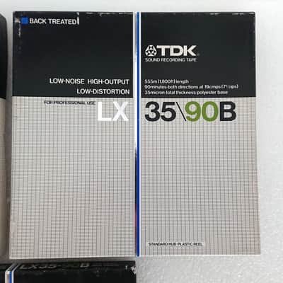 TDK LX 35\90B 7-inch Low -Noise, High-Output, Low-Distortion For Professional Use (set of 3 (three) tapes - original boxes image 3