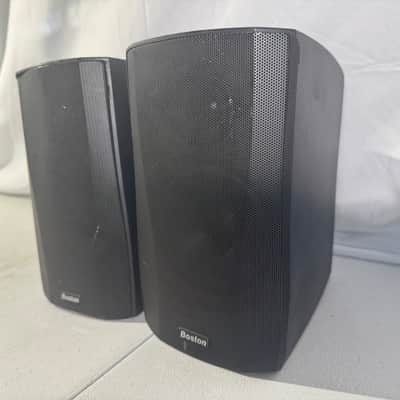 Boston Micro 130x Bookshelf Speakers HiFi Stereo Vintage Home Audio Black image 3