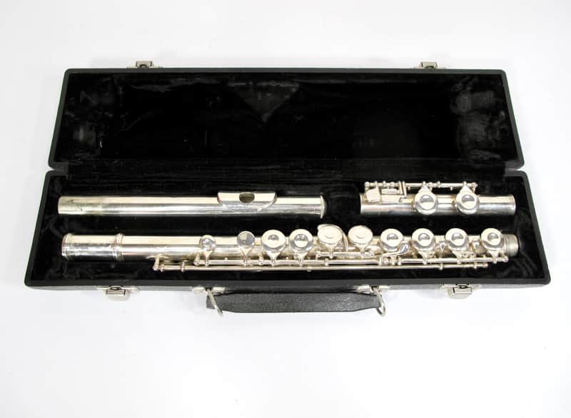 King Cleveland 610 Silver-Plated Open Hole Student Model Flute w/ Case image 1