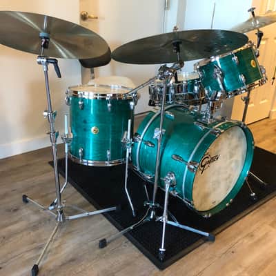 Gretsch USA Custom 2020 4-piece drum kit - Caribbean Blue Gloss image 7
