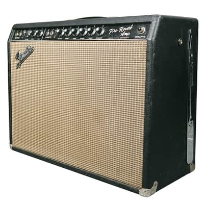1966 Fender Pro Reverb Black Panel 2x12 Combo image 3