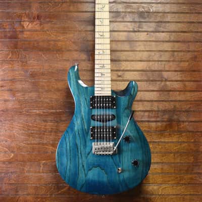 PRS SE Swamp Ash Special Electric Guitar - Iris Blue w/gig bag image 2