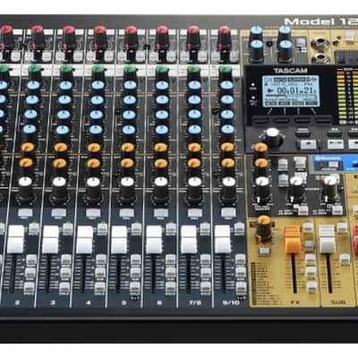 TASCAM Model 12 Multitrack Recorder / Mixer / USB Interface 2020 - Present - Black with Wood Cheeks image 4